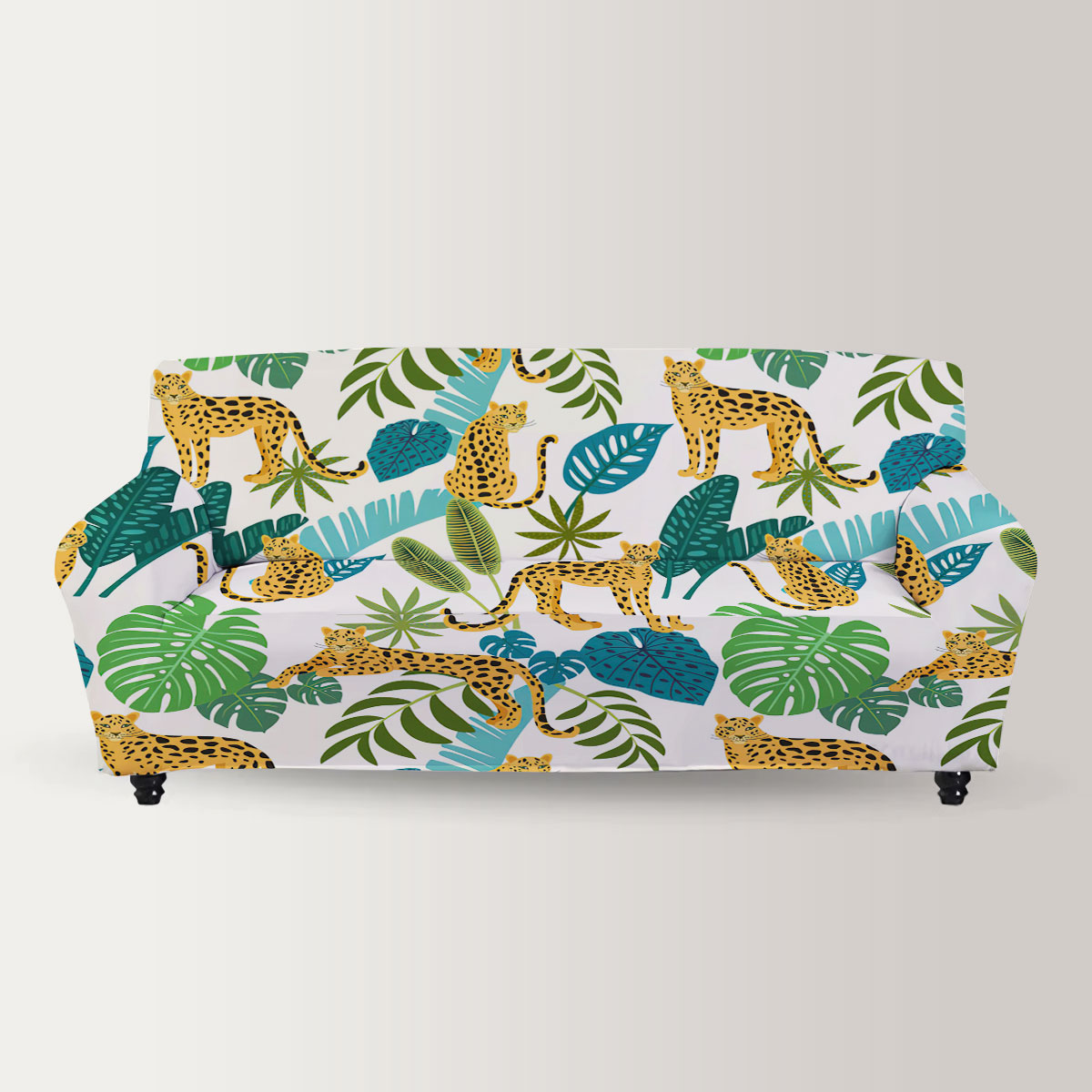 Forest Panther Sofa Cover