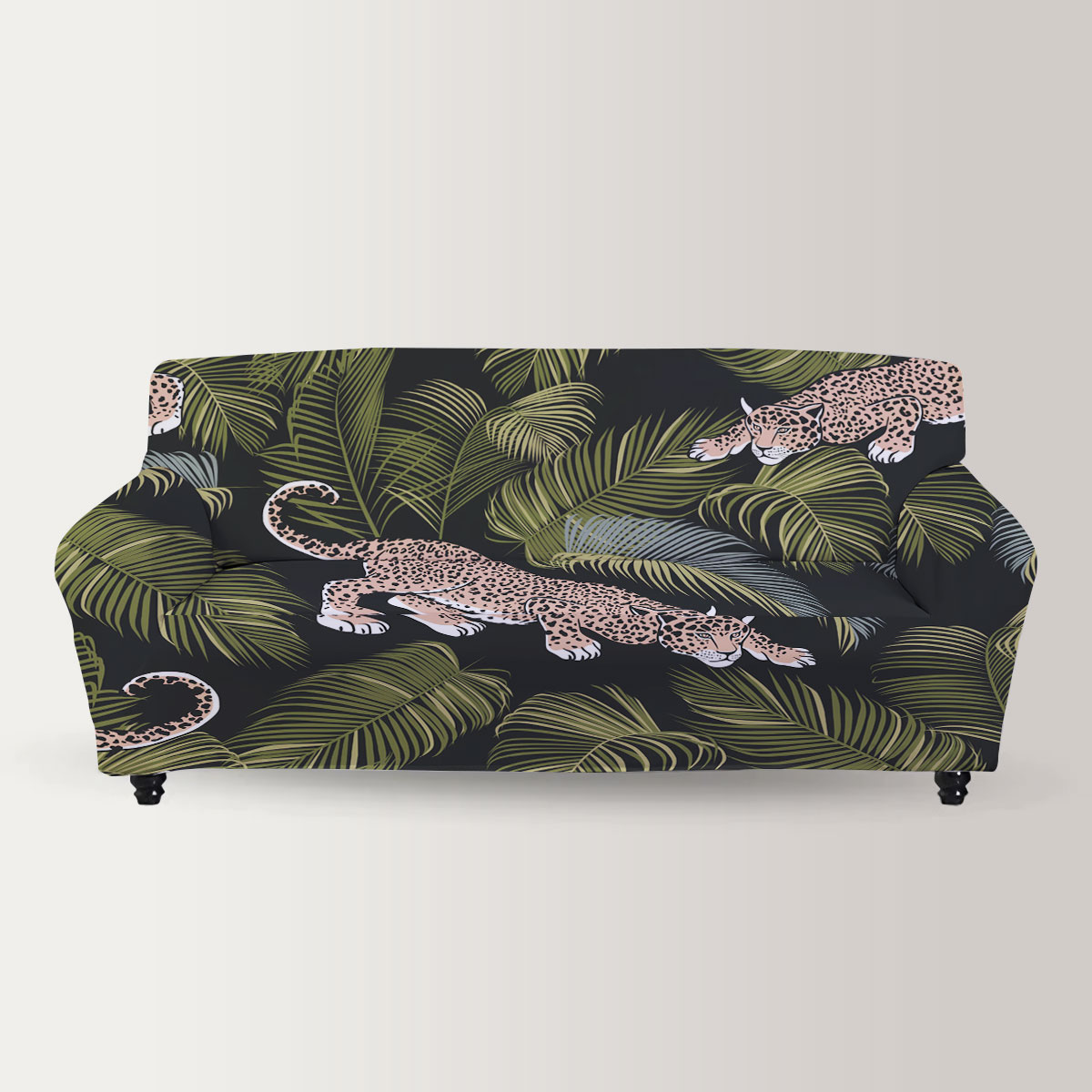Hunting Jaguar Sofa Cover