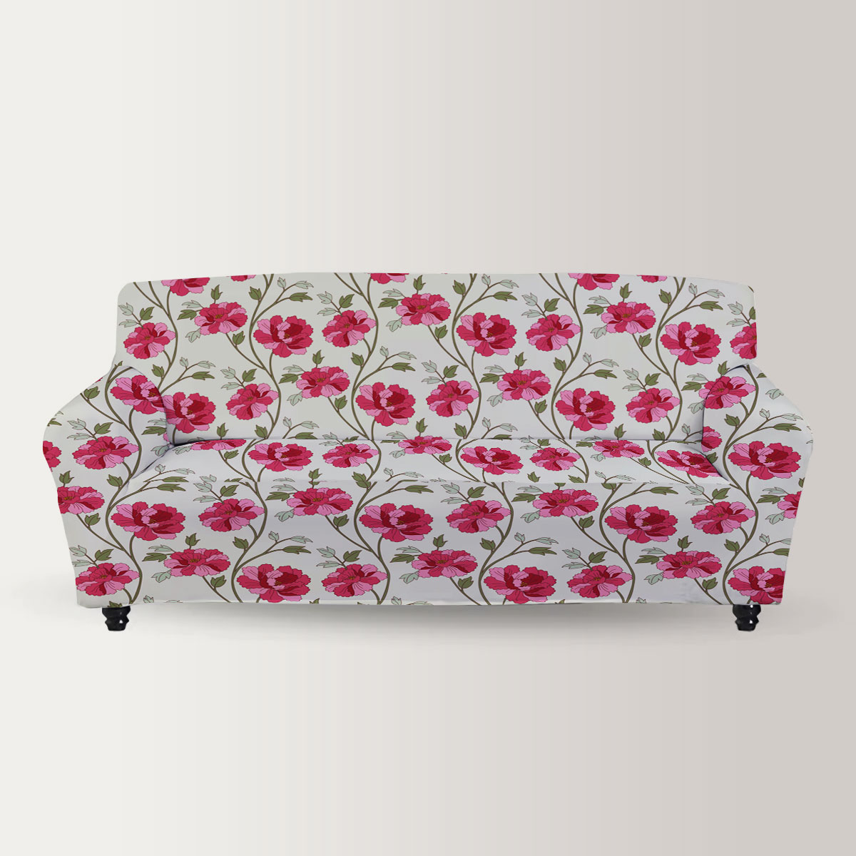 Japanese Carnation Flower Sofa Cover