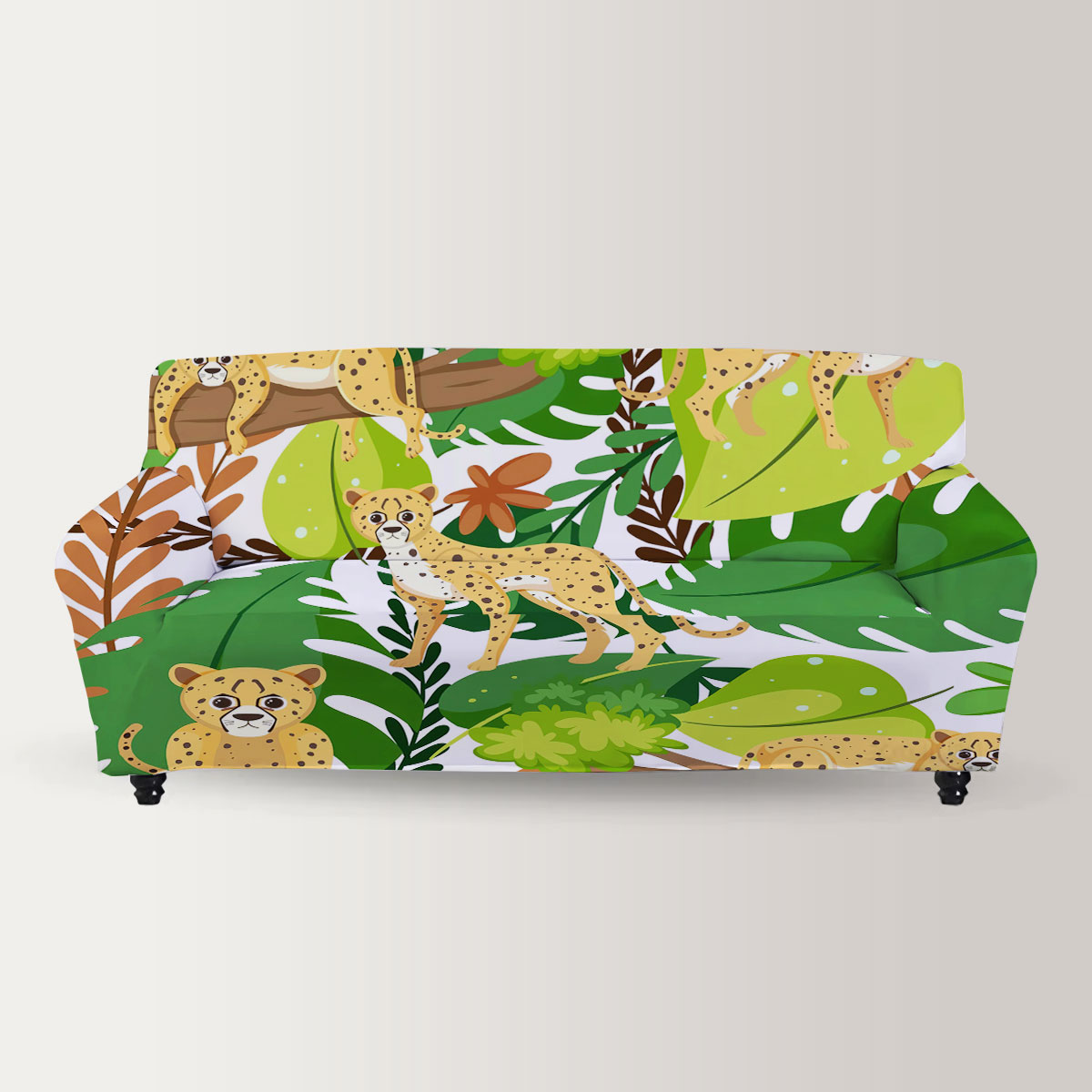 Lazy Leopard Sofa Cover
