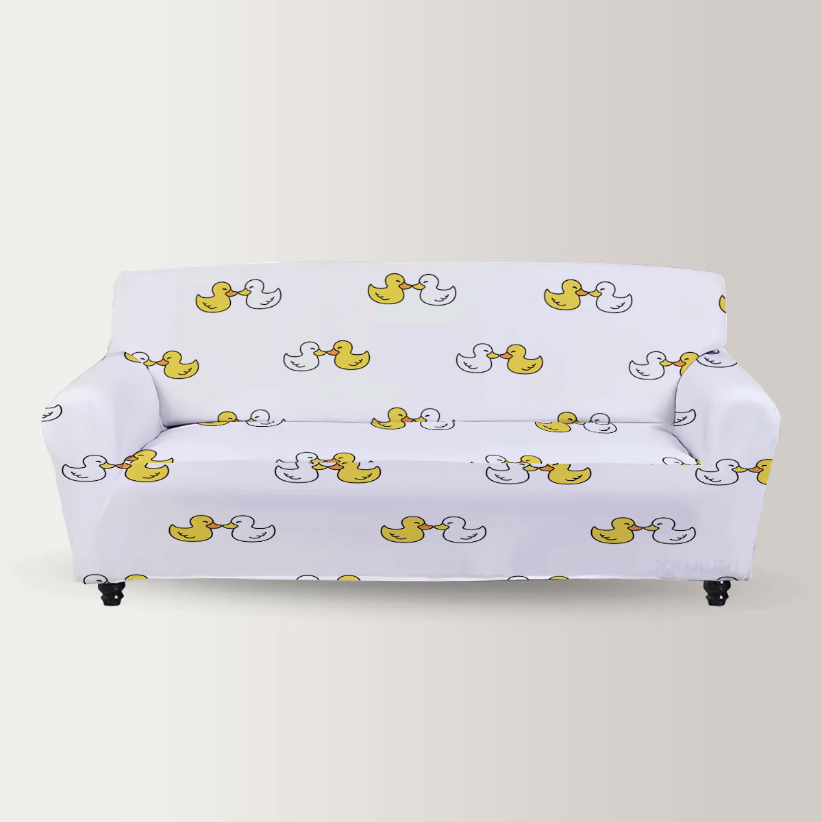 Lovely Duck Couple Sofa Cover