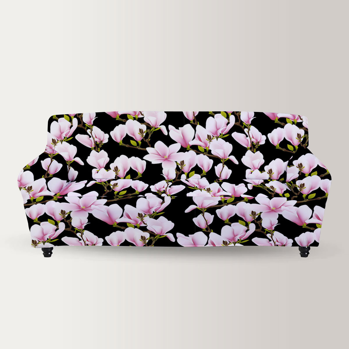 Magnolia Flower Garden Isolated Sofa Cover