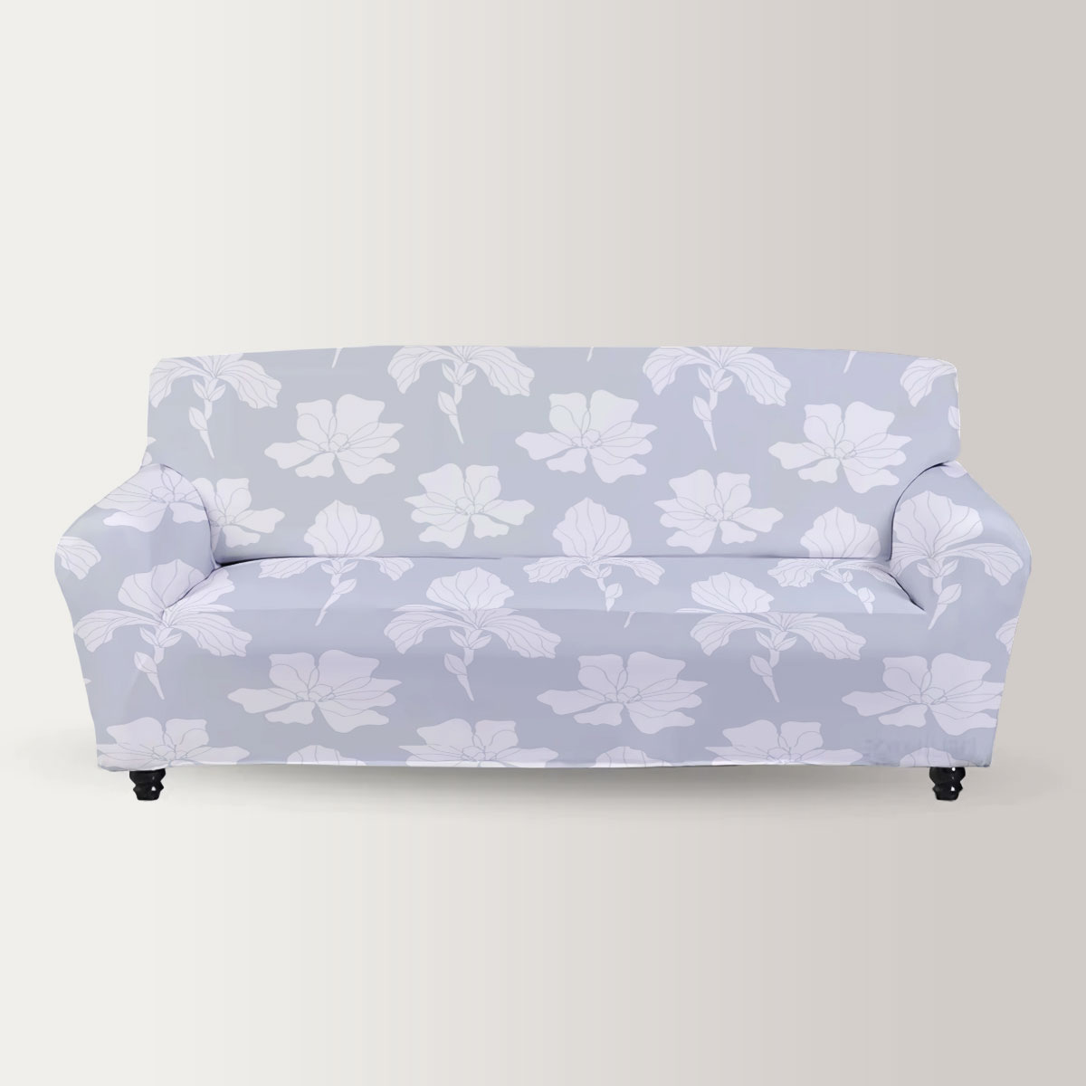 Pastel Tones Iris Flower Sofa Cover