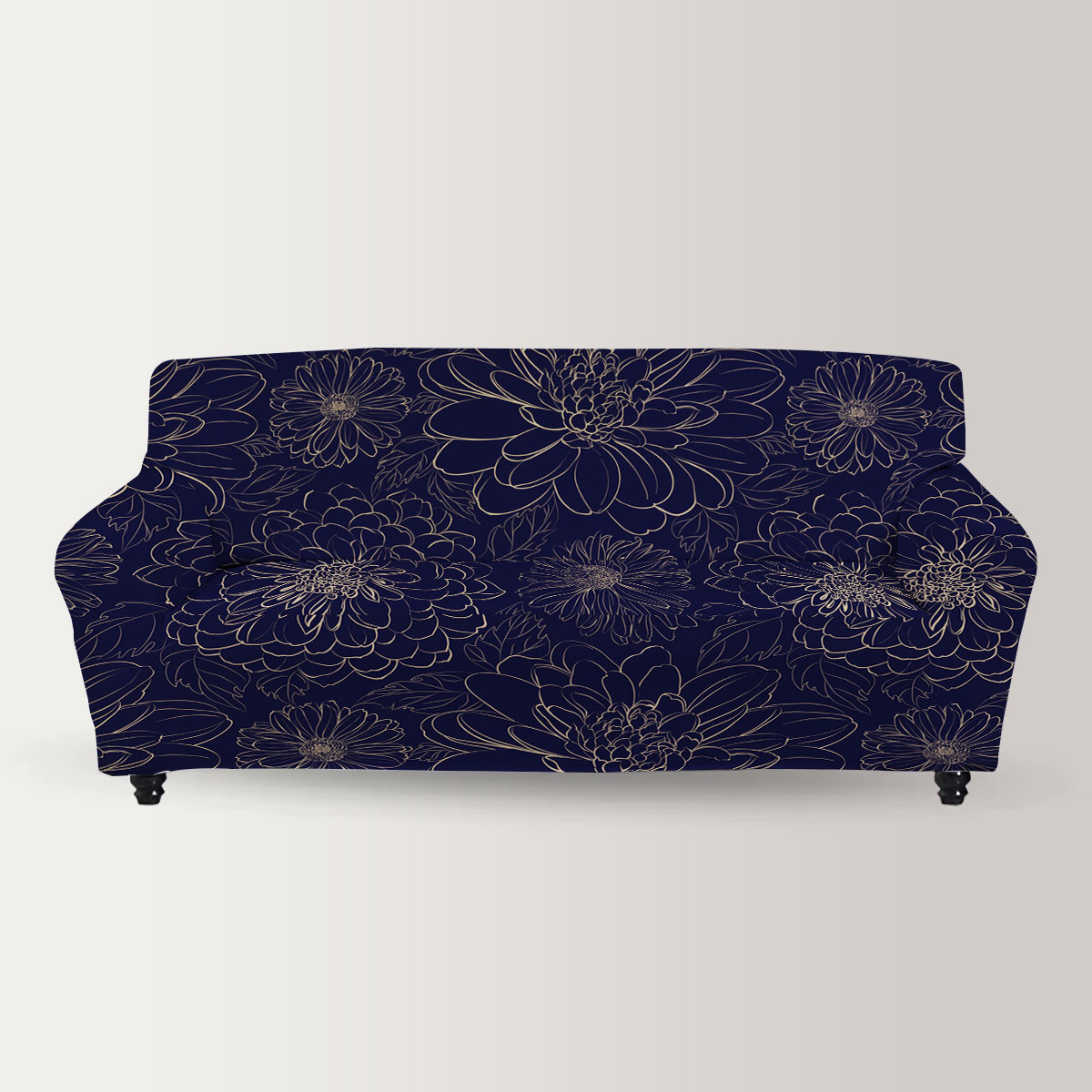 Retro Chrysanthemum Sofa Cover