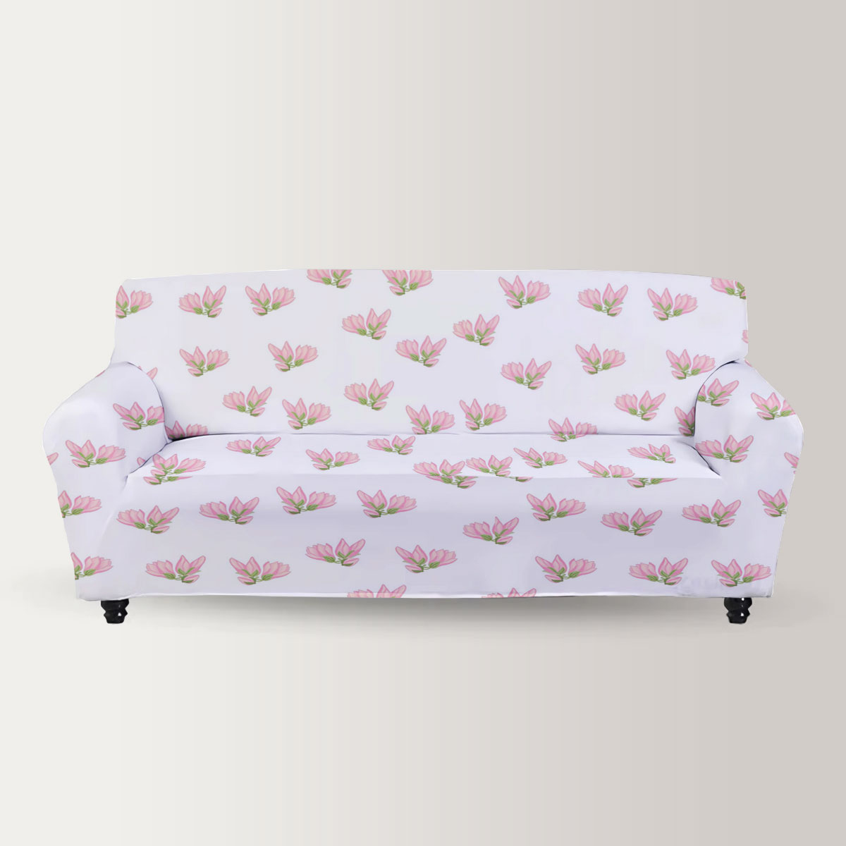 Romantic Magnolia Flower Sofa Cover