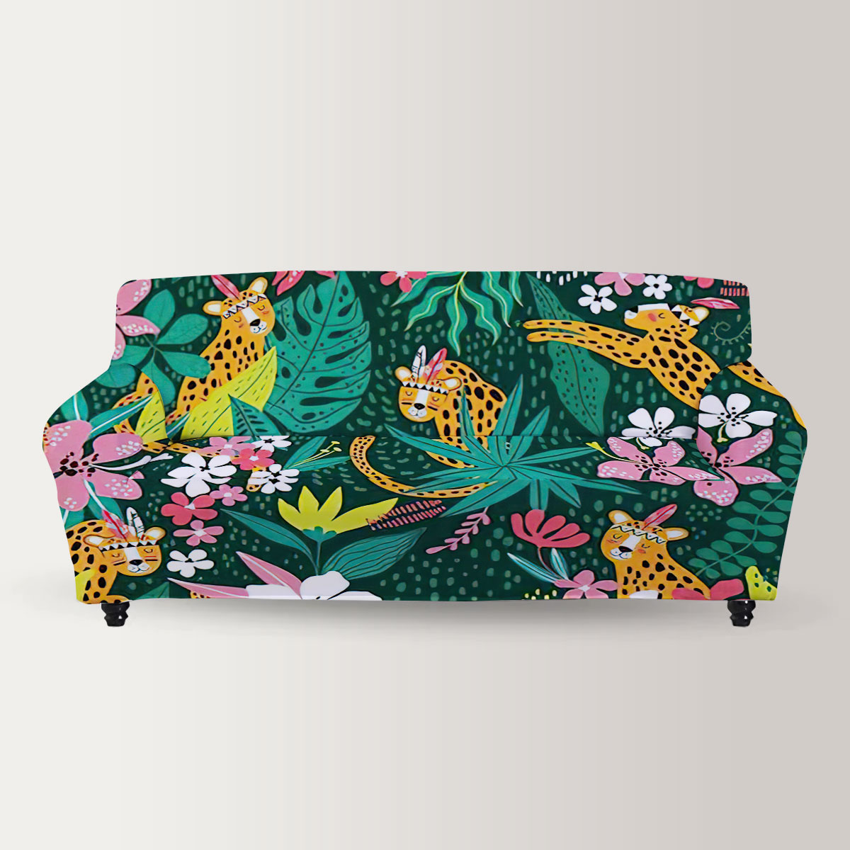 Tropical Native Jaguar Sofa Cover