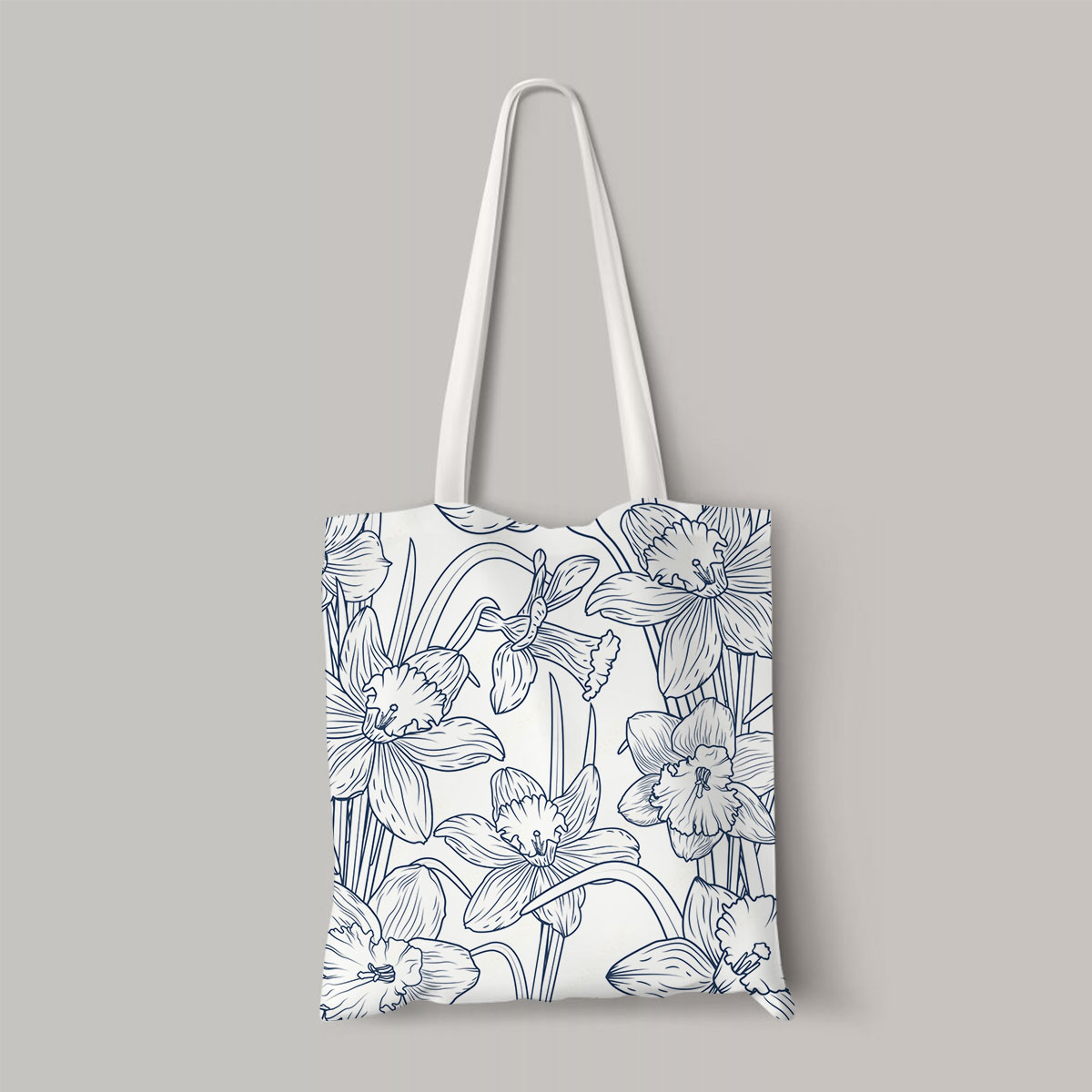 Daffodils Narcissus Flowers Totebag