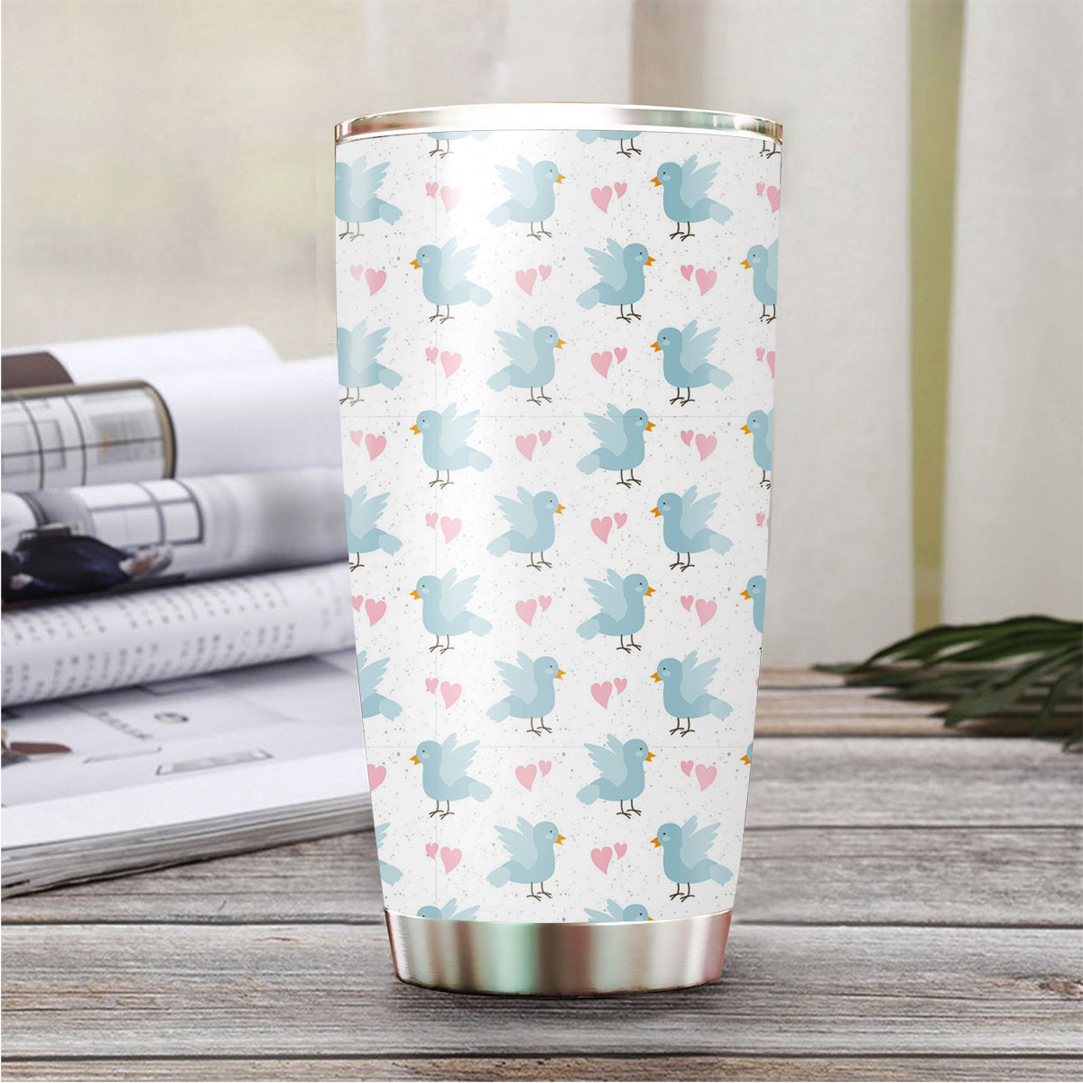 He Blue Pigeon Coon Tumbler