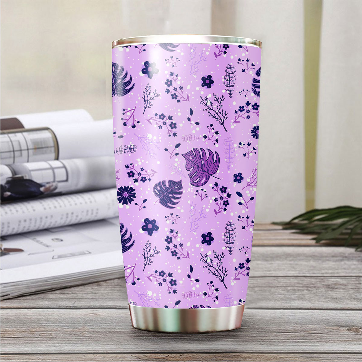 Spring Flowers Violet And Purple Tumbler