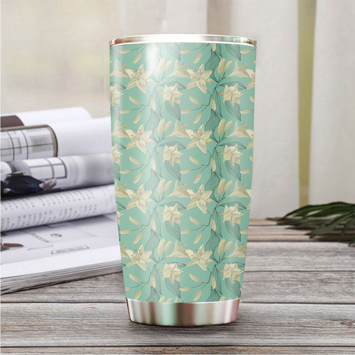 Tropical Lily FLowers Tumbler