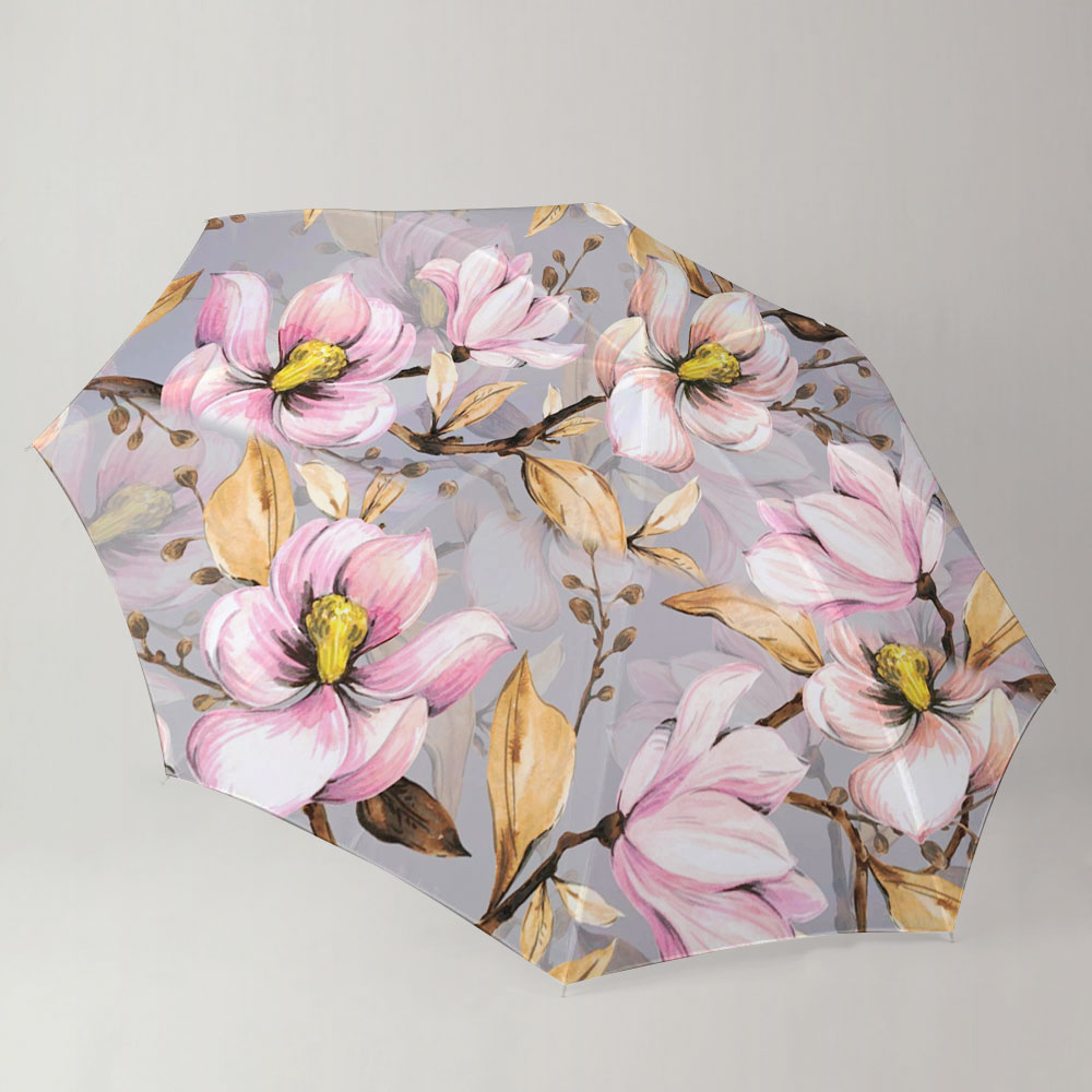 Abstract Magnolia Flowers Umbrella