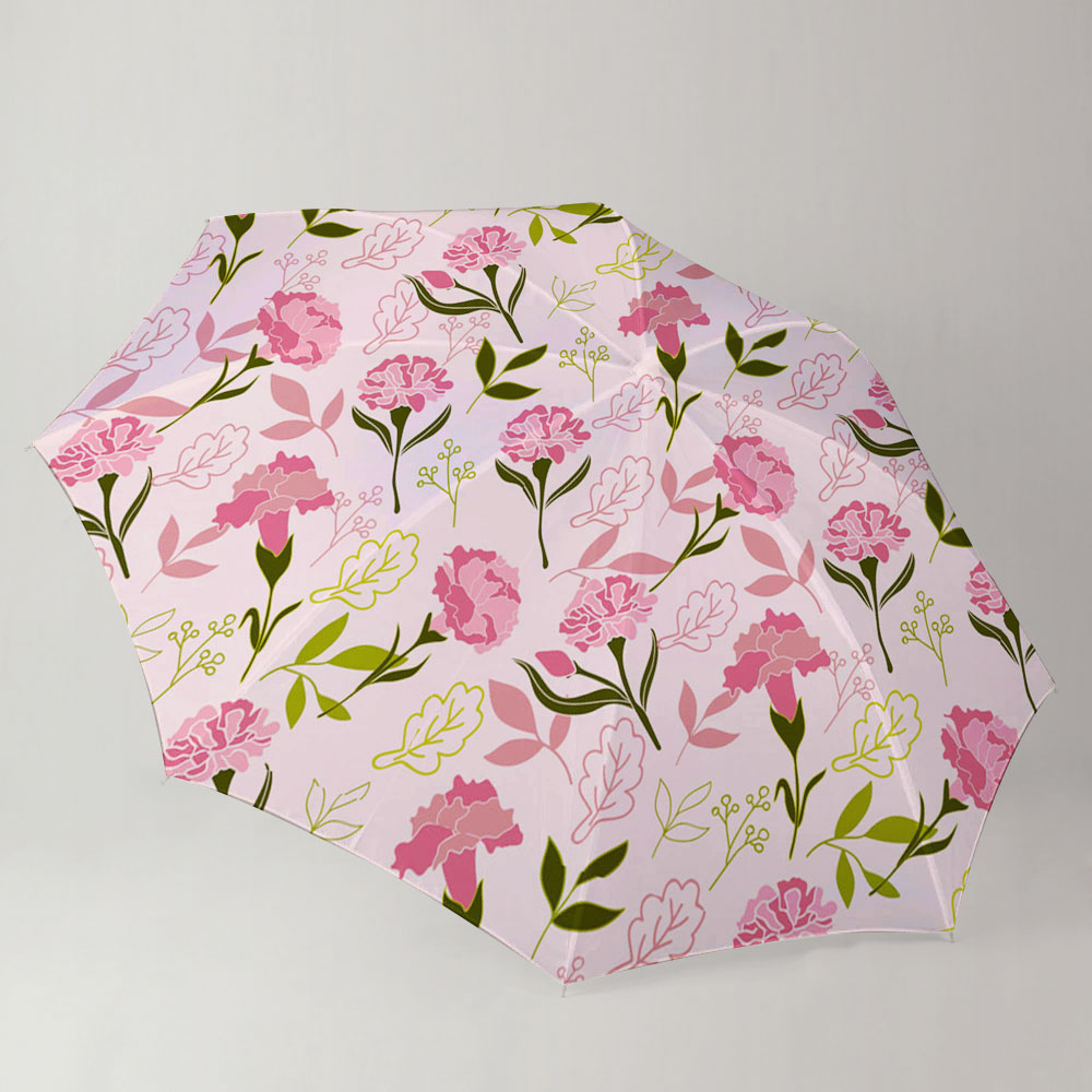 Beautiful Carnation Flower Umbrella