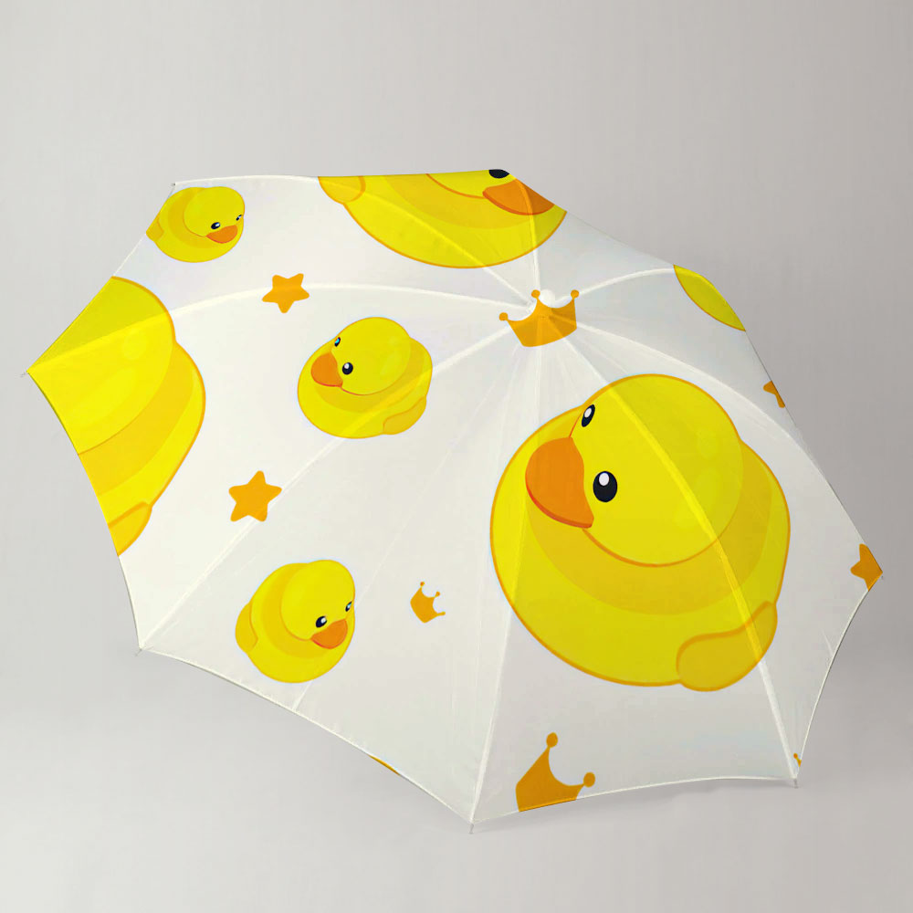Cartoon Big Duck Small Duck Umbrella