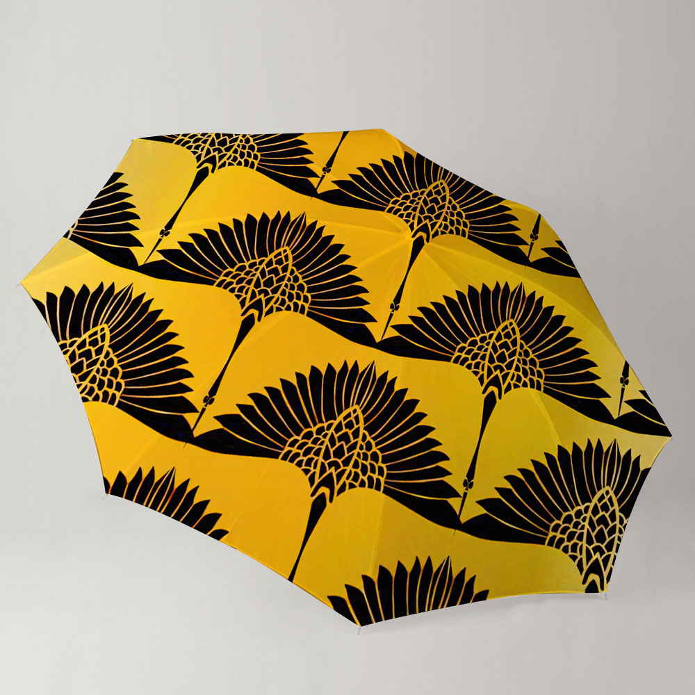 Golden Heron Symbol Umbrella