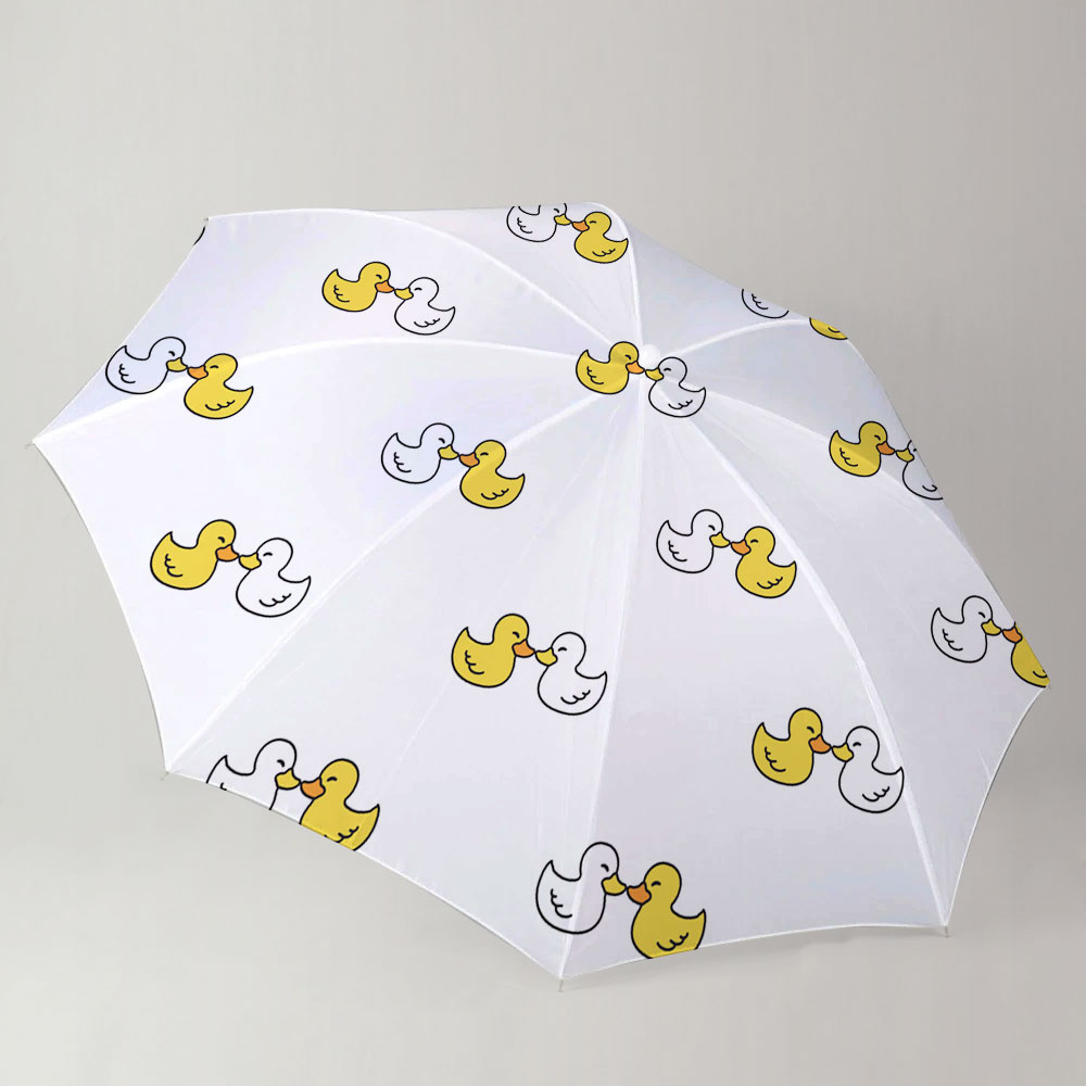 Lovely Duck Couple Umbrella