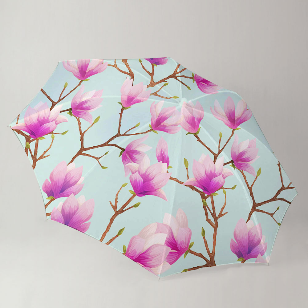 Magnolia Seamless Pattern Umbrella