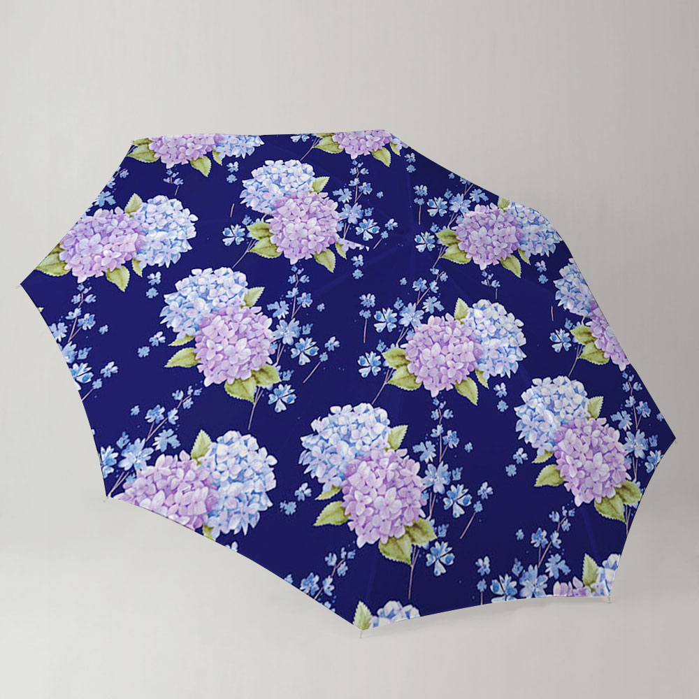 Midnight Hydrangea Umbrella