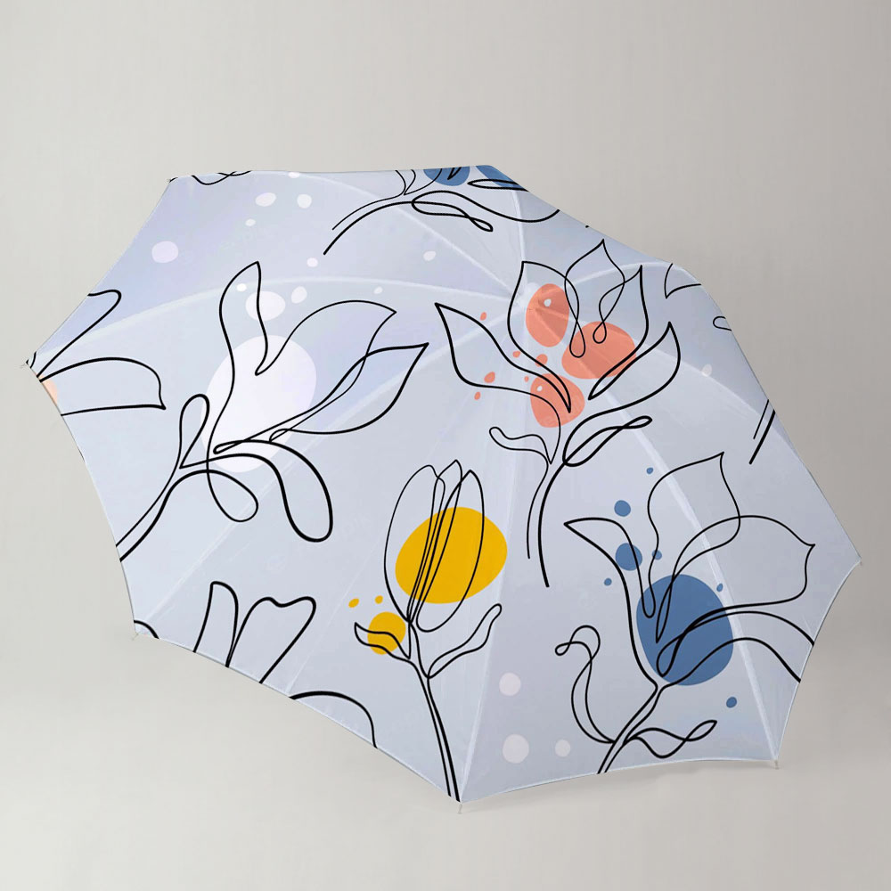 Pastel Magnolia Flower Umbrella