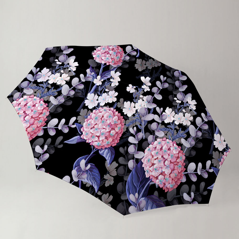 Pink Hydrangea Flower Umbrella