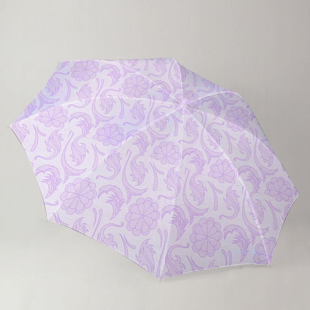 Purple Floral Seamless Pattern Umbrella