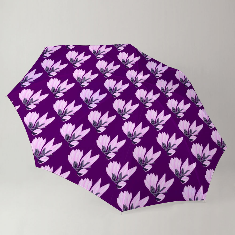 Purple Magnolia Flowers Umbrella