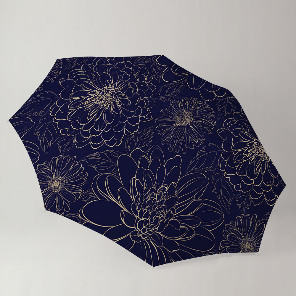 Retro Chrysanthemum Umbrella