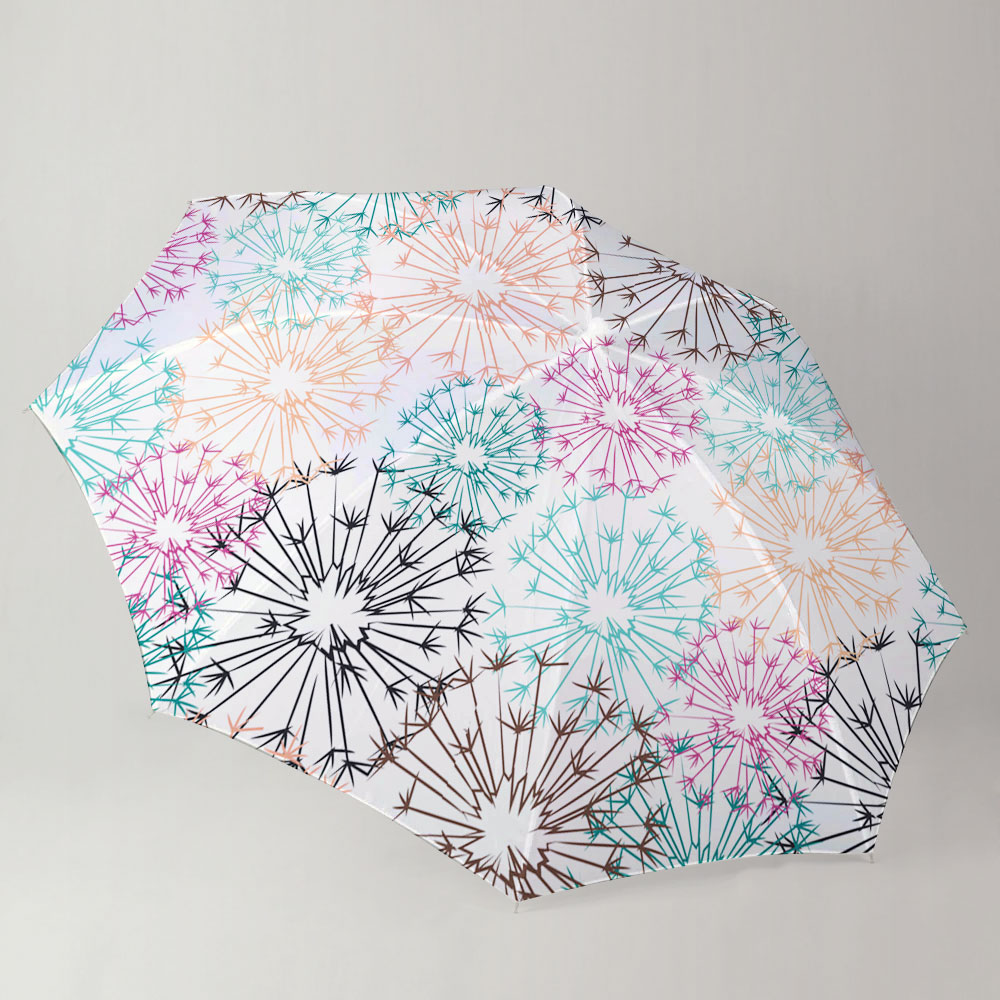Soft Dandelion Seamless Pattern Umbrella