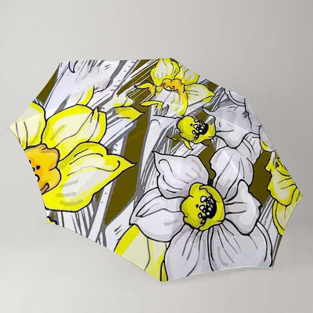 Spring Daffodils Flower Umbrella