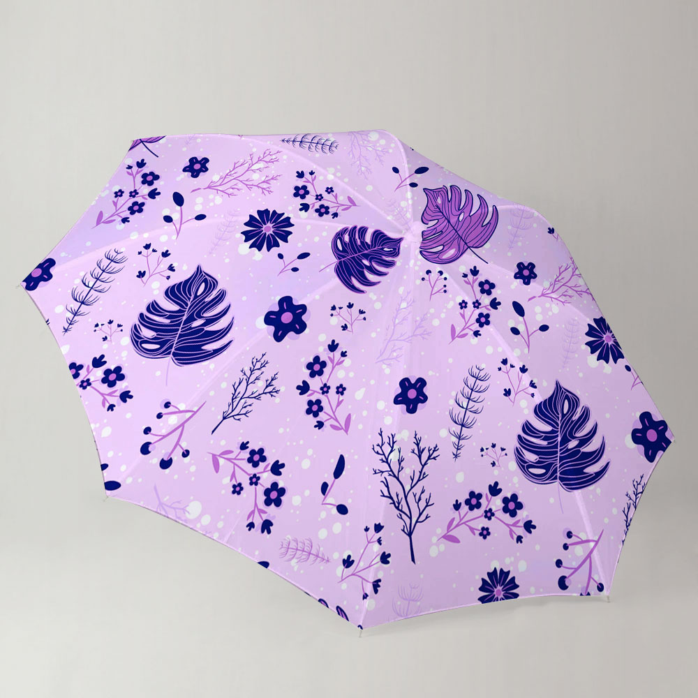 Spring Flowers Violet And Purple Umbrella