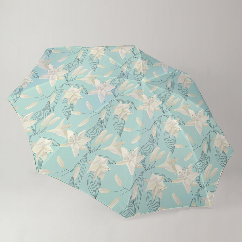 Tropical Lily FLowers Umbrella