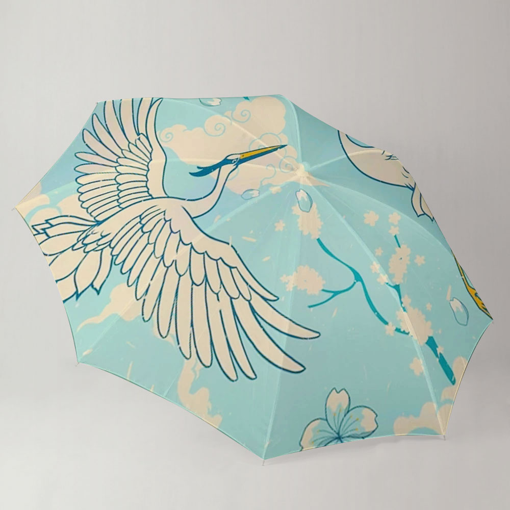 Vintage Blue Heron Umbrella
