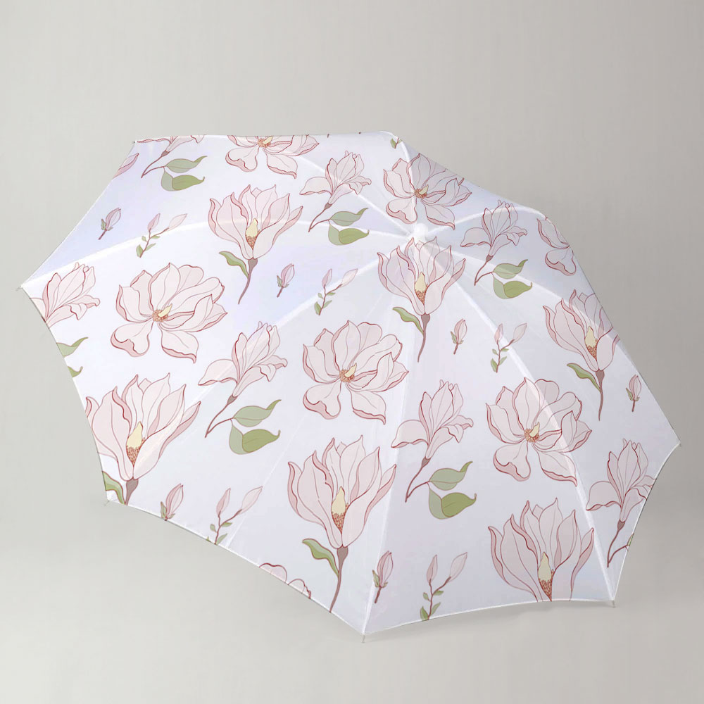 White Magnolia Blossom Umbrella