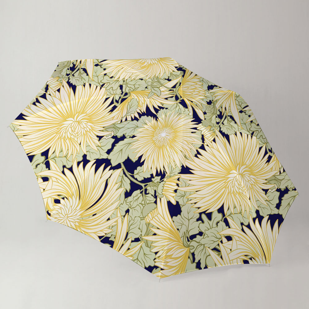 Yellow Japanese Chrysanthemum Umbrella