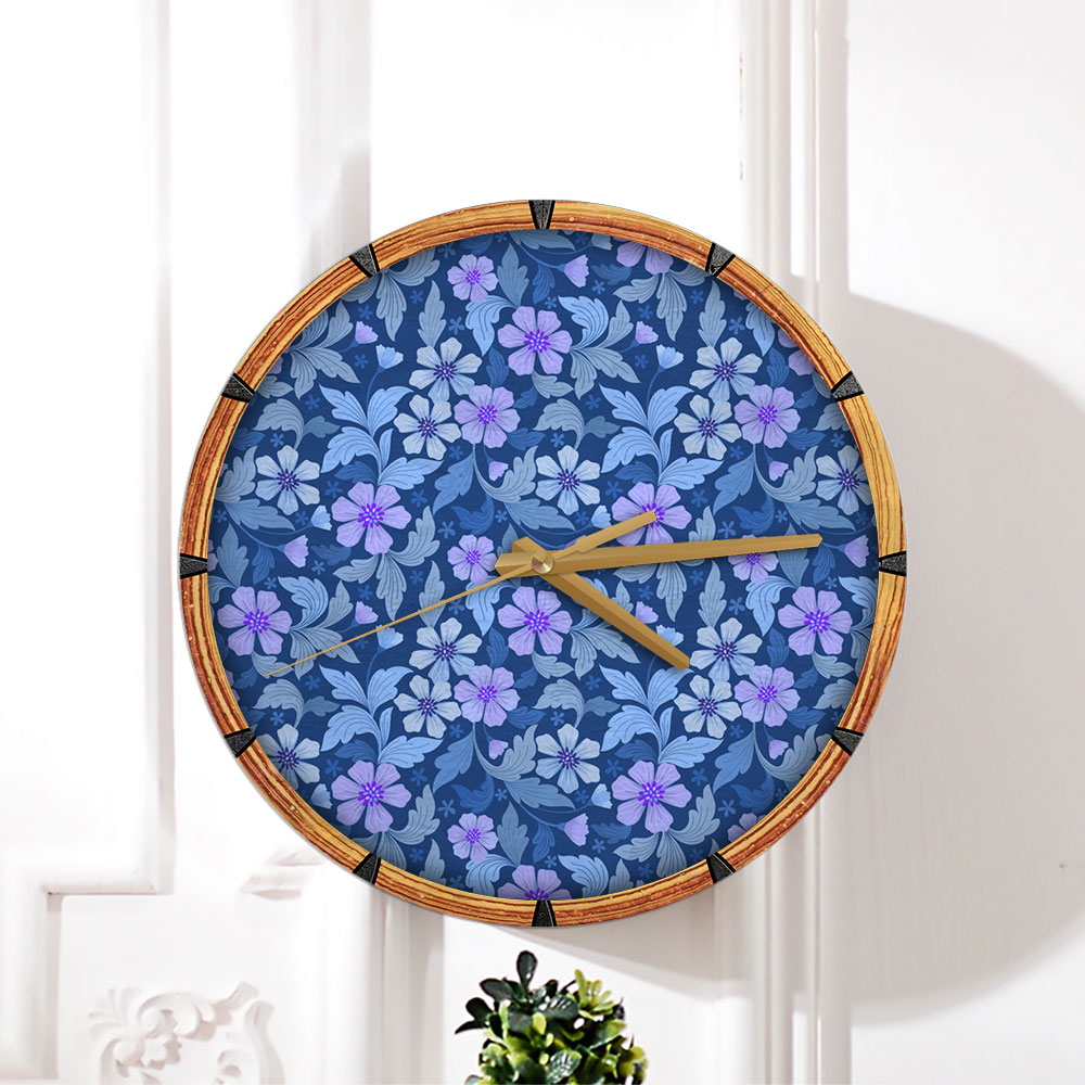 Blue Violet Wall Clock