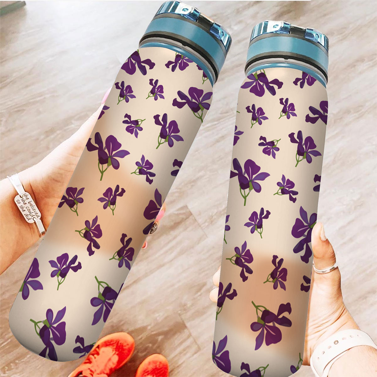 Cute Violet Tracker Bottle