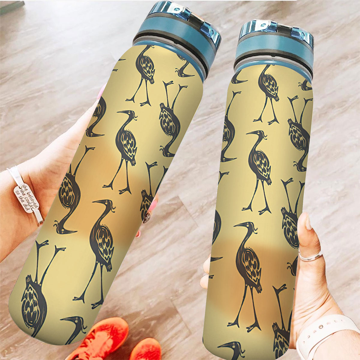 Up And Down Heron Art Tracker Bottle