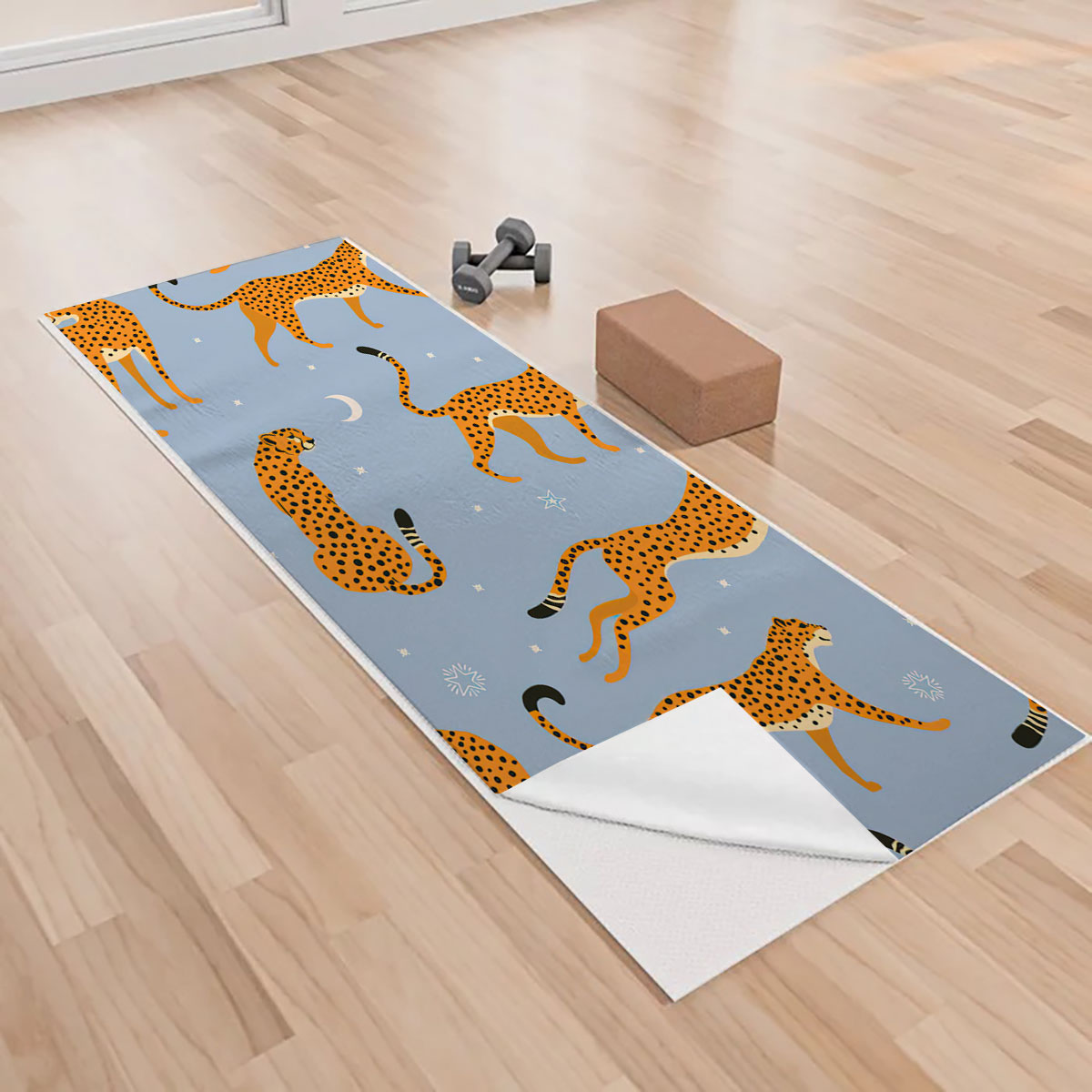 Dreamy Leopard Yoga Towels