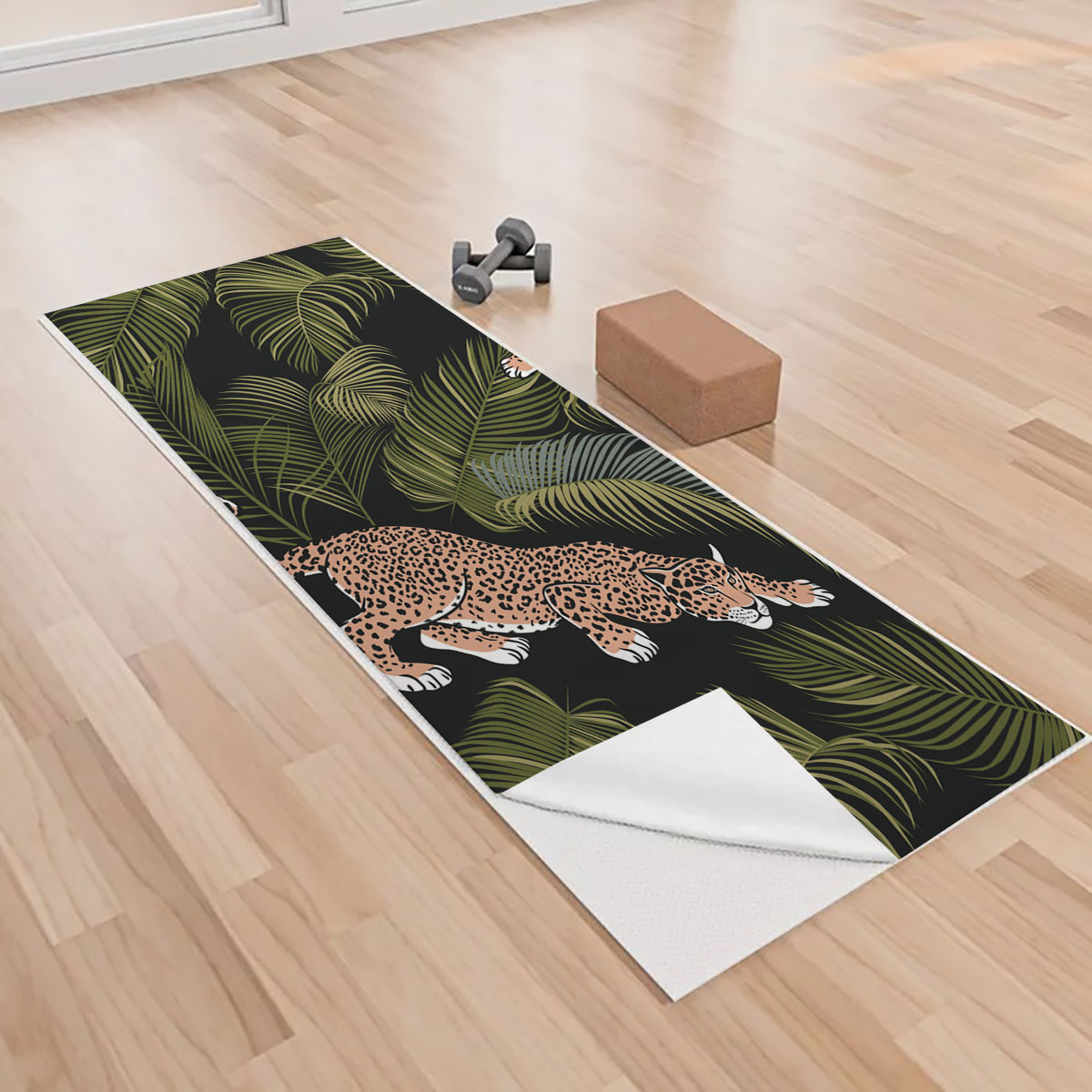 Hunting Jaguar Yoga Towels
