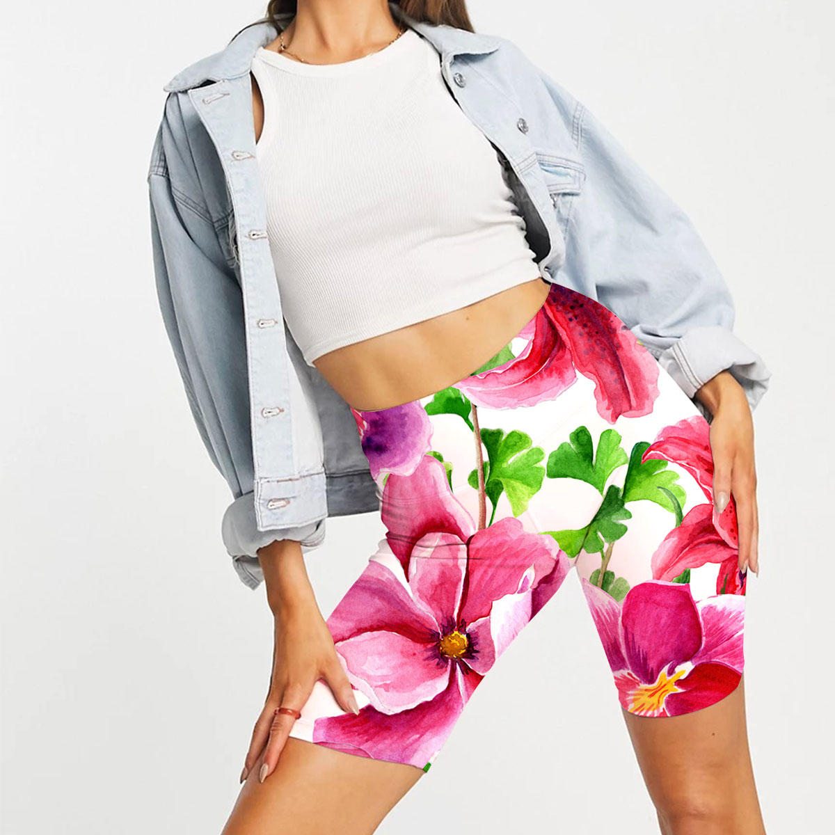 Purple Orchid Casual Shorts