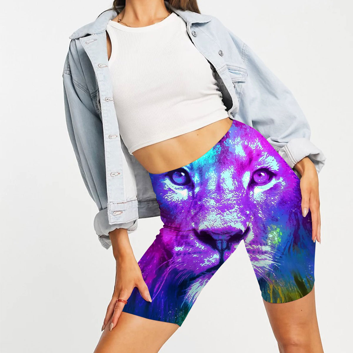 Rainbow Lion Casual Shorts