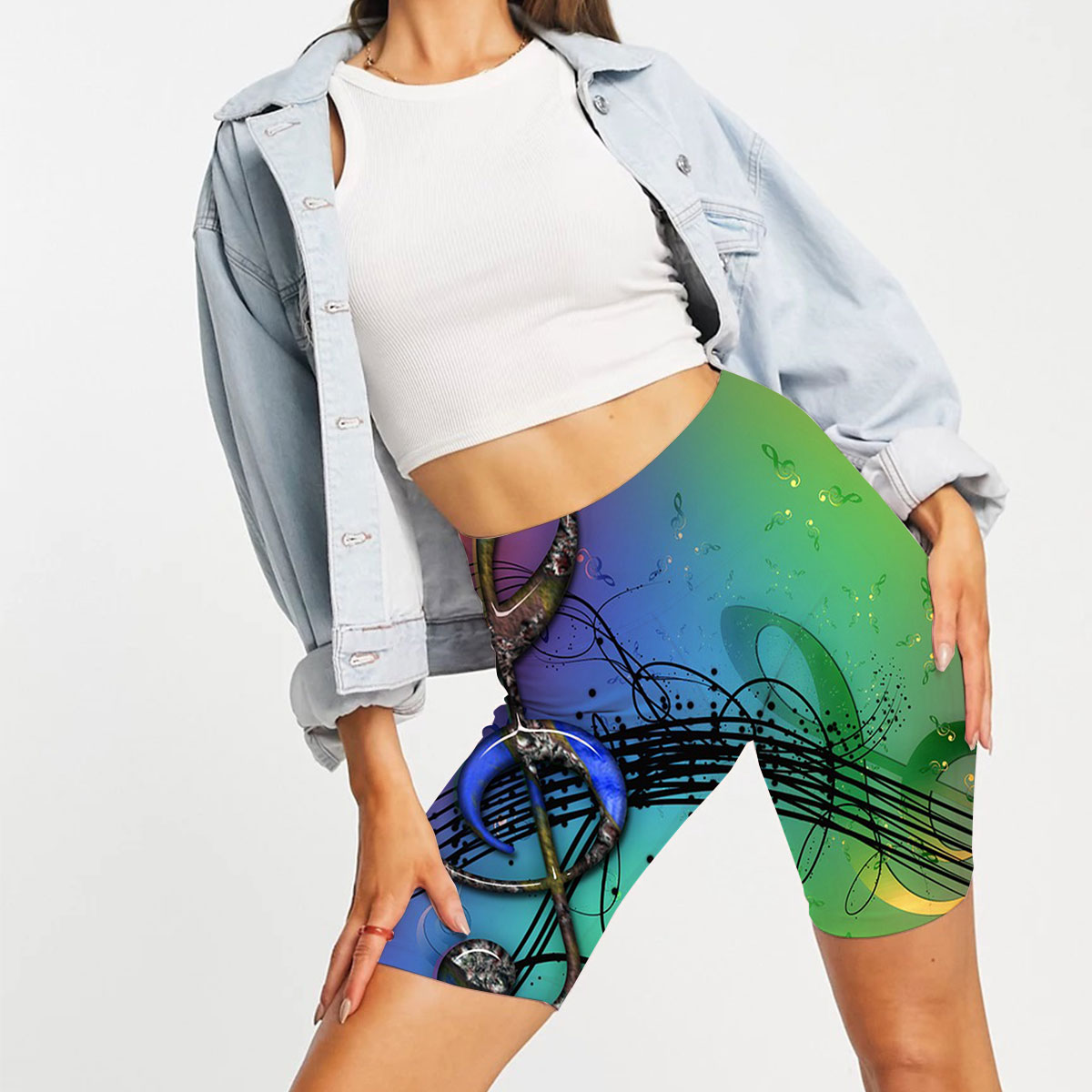 Rainbow Music Casual Shorts