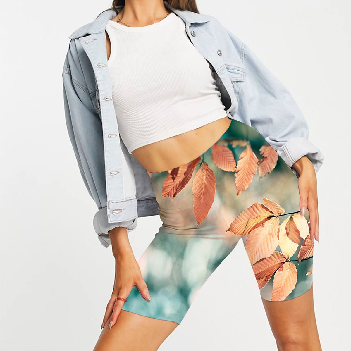 Rustic Leaves Casual Shorts