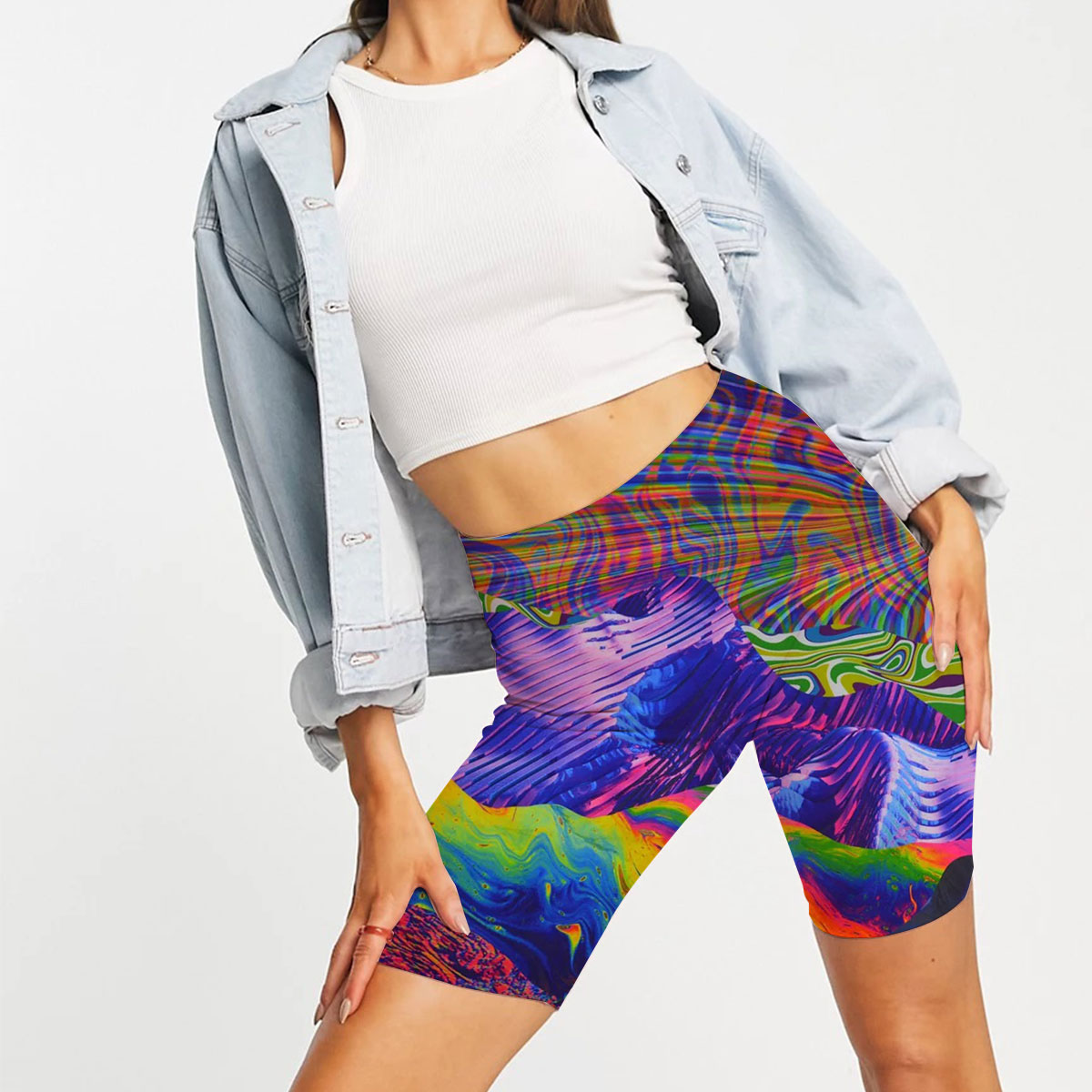 Trippy Mountain Casual Shorts