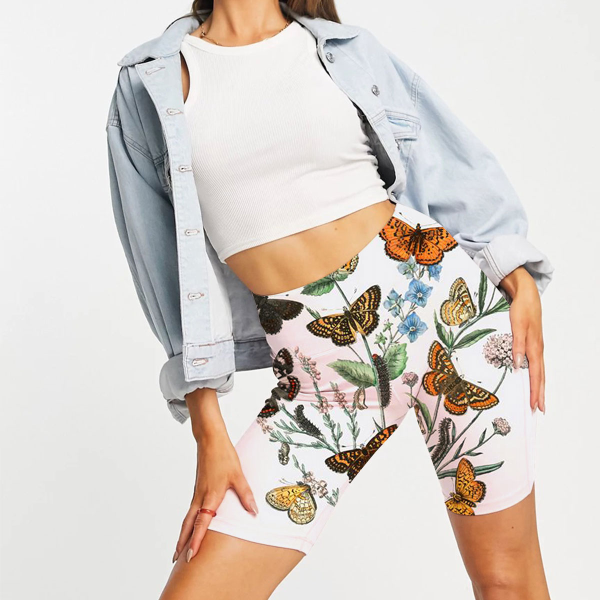 Vintage Butterfly 2 Casual Shorts