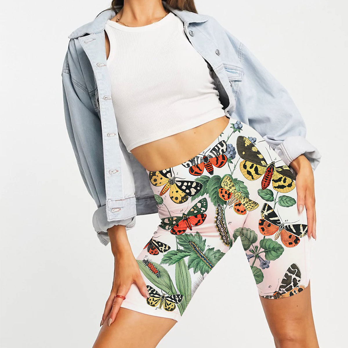 Vintage Butterfly Moth Casual Shorts
