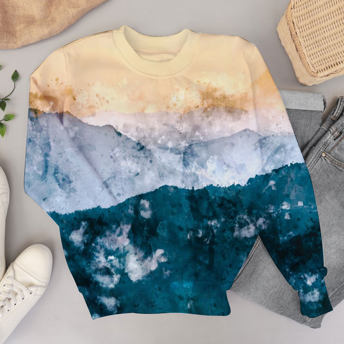 Mountain Abstract Sweater