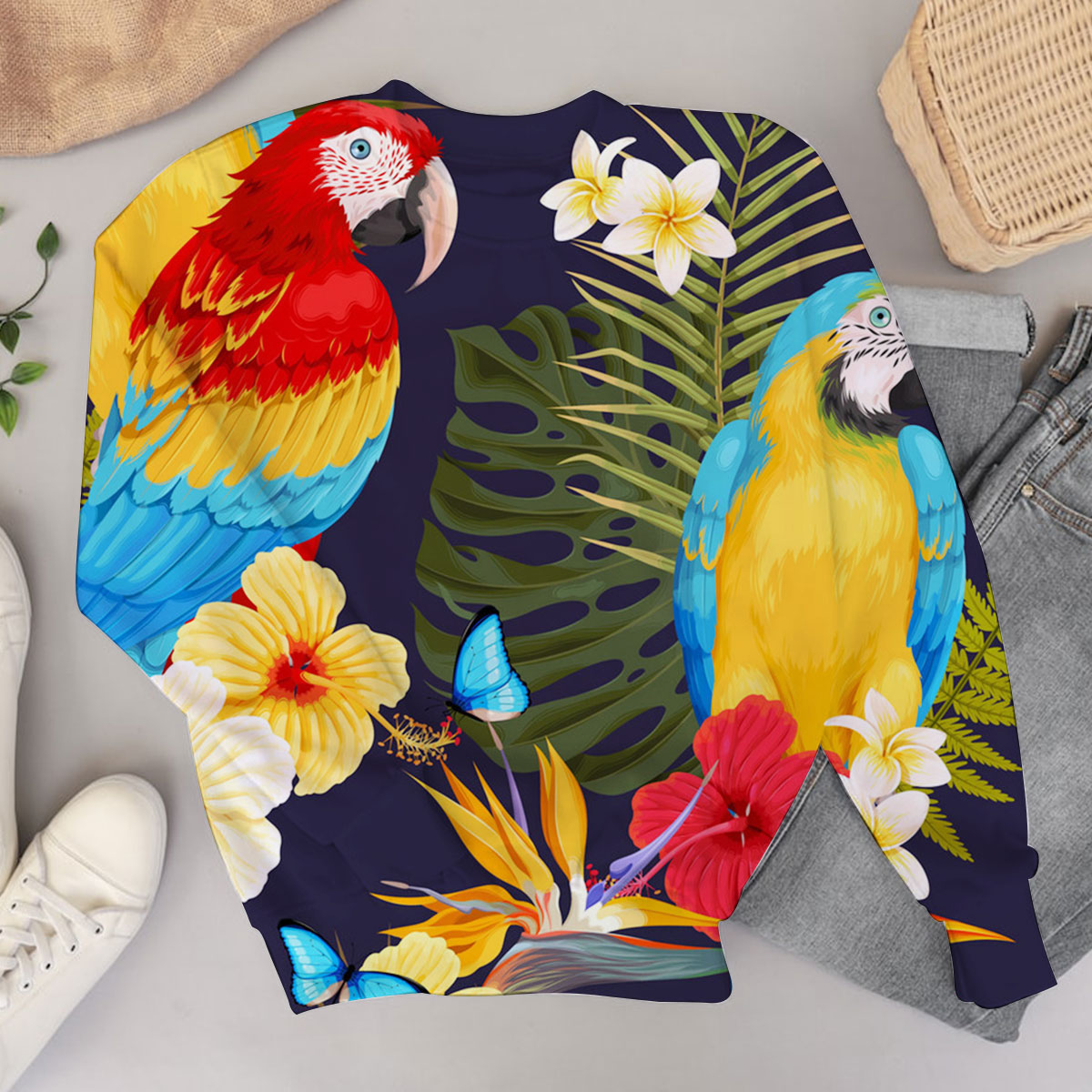 Parrot In The Jungle Sweater