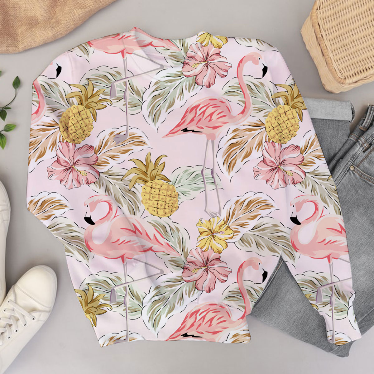 Pineapple Flamingo Sweater