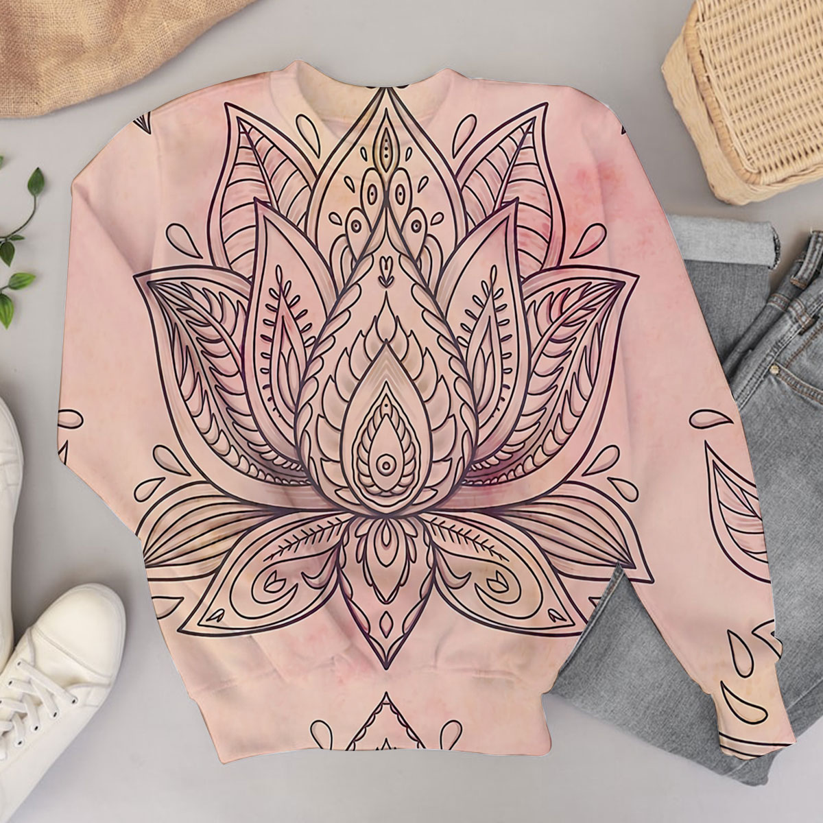 Pink Lotus Sweater