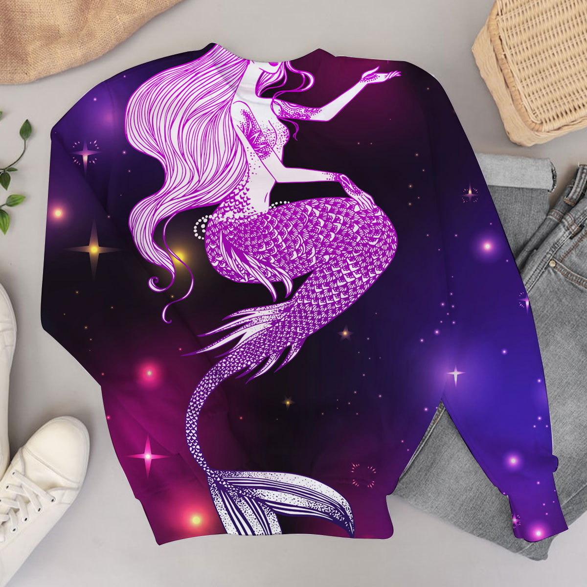 Purple Mermaid Sweater